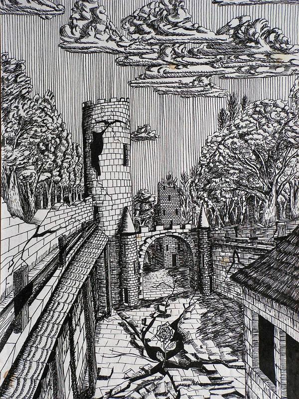 Die Rose, 1975, Tusche-Papier, 21x30.jpg